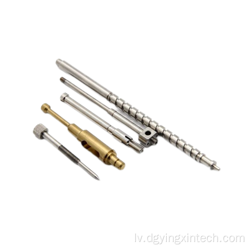 Precision cnc virpu apstrāde tērauda automātiskās vārpstas detaļas